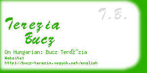 terezia bucz business card